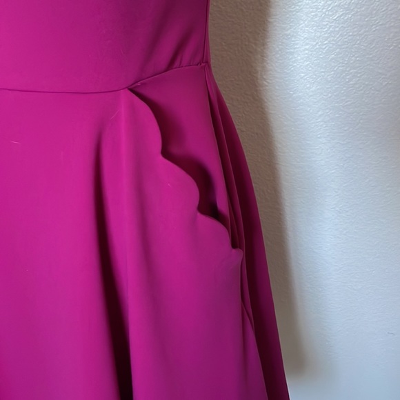 Purple Formal mid length dress with pockets. Size 11/12 - Picture 2 of 9